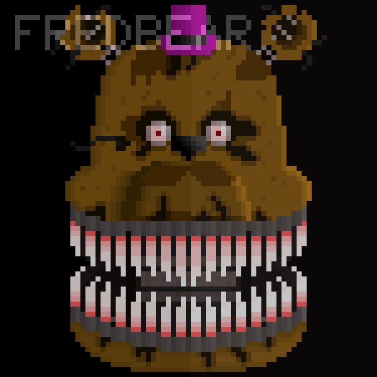 Nightmare Fredbear | My Pixel Art and Animations